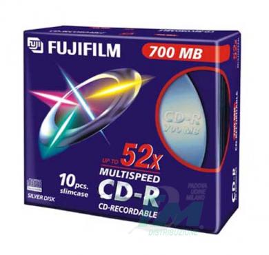 FUJI CD-R 700Mb BOX x10PZ SLIM 47444